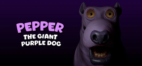 Pepper the Giant Purple Dog